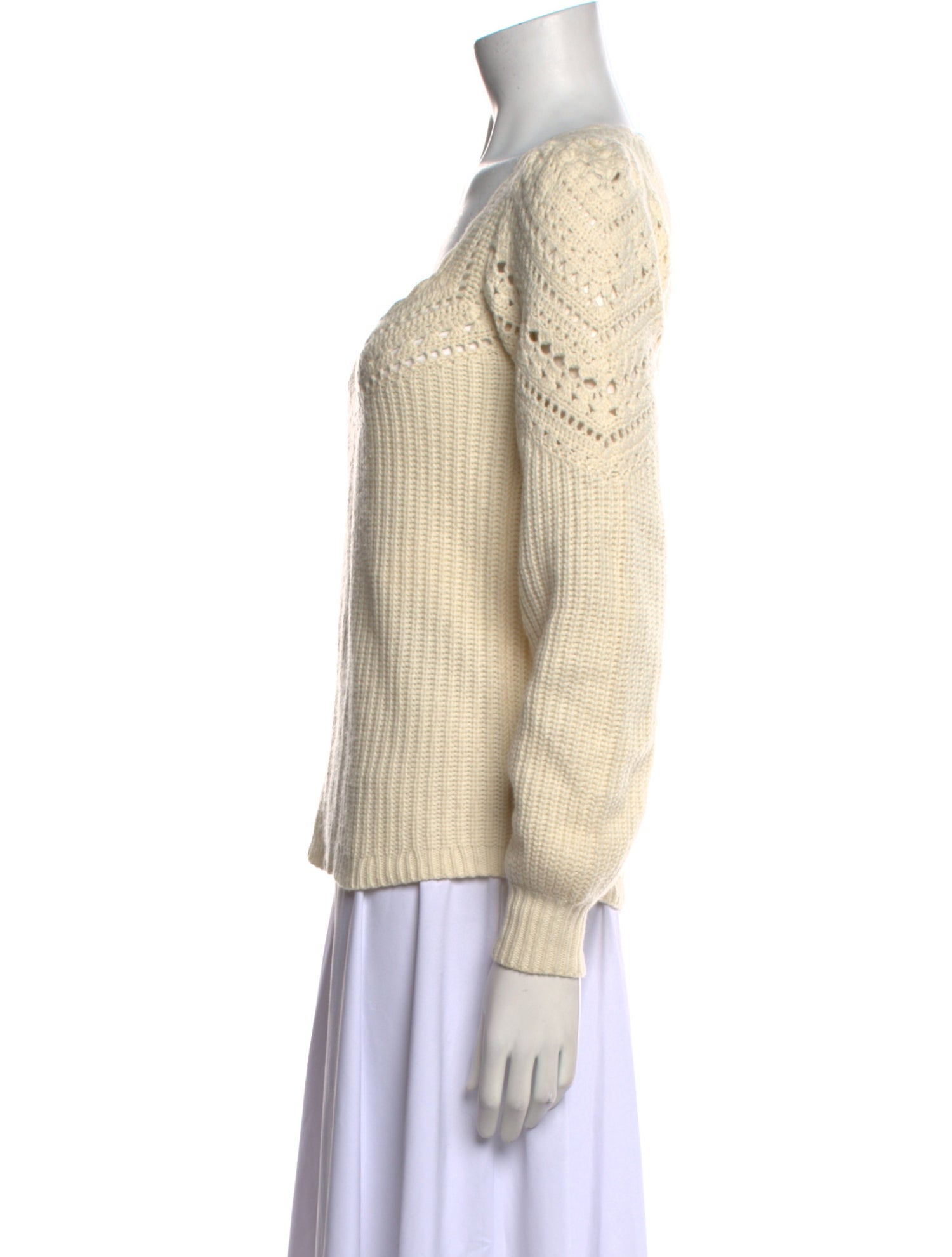 La Maille Sezane Square Neckline Sweater