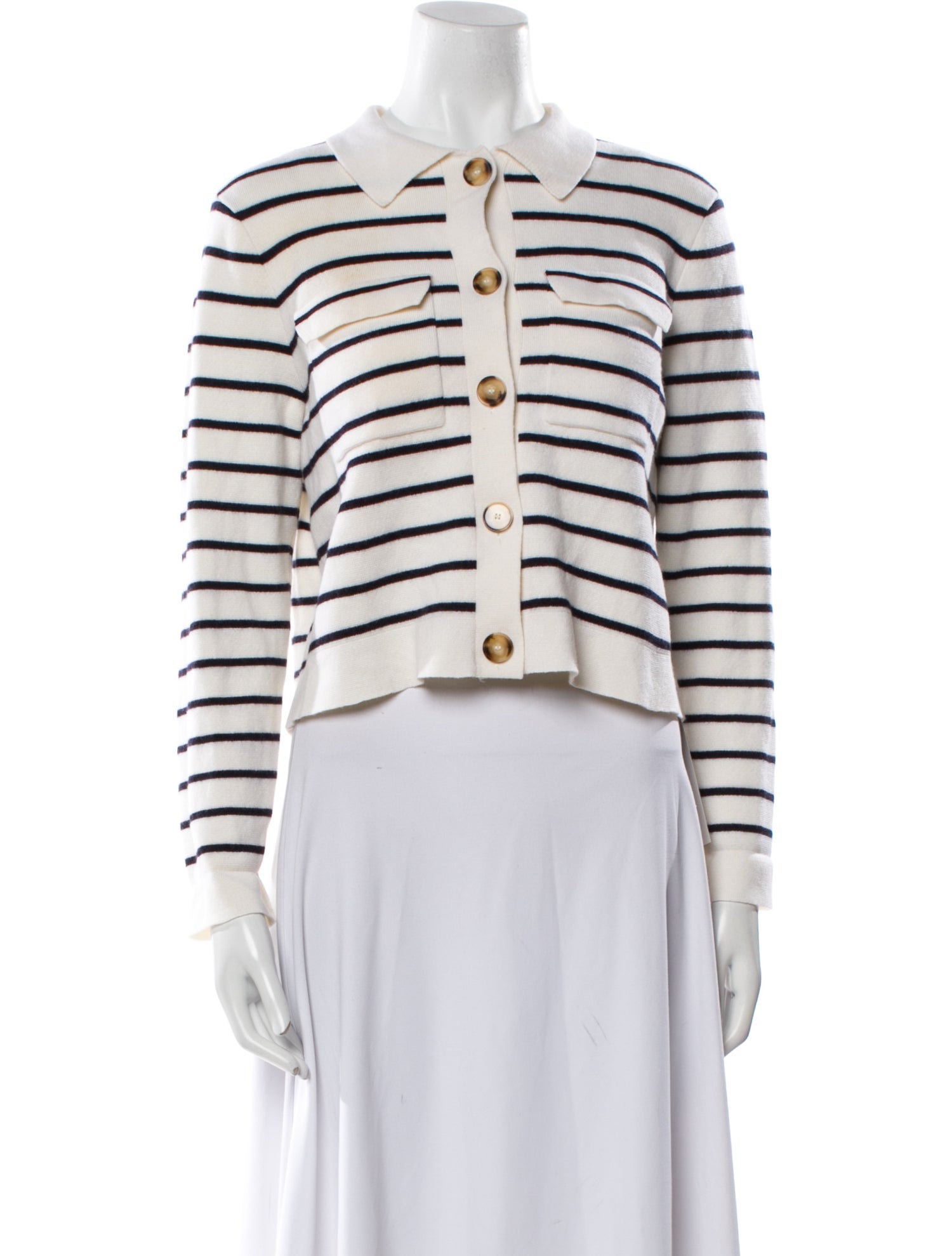 La Maille Sezane Merino Wool Striped Sweater