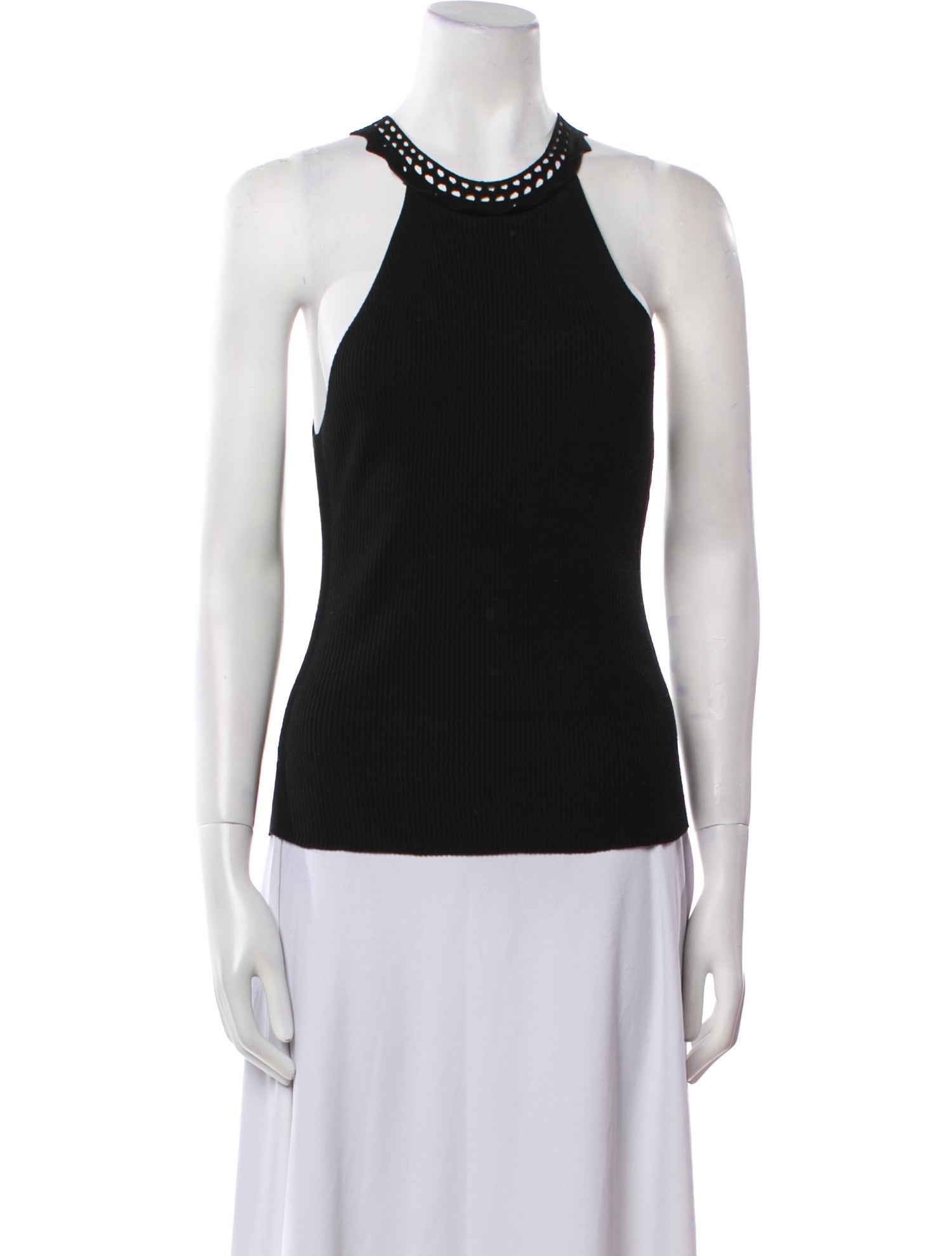 La Maille Sezane Halterneck Sleeveless Top