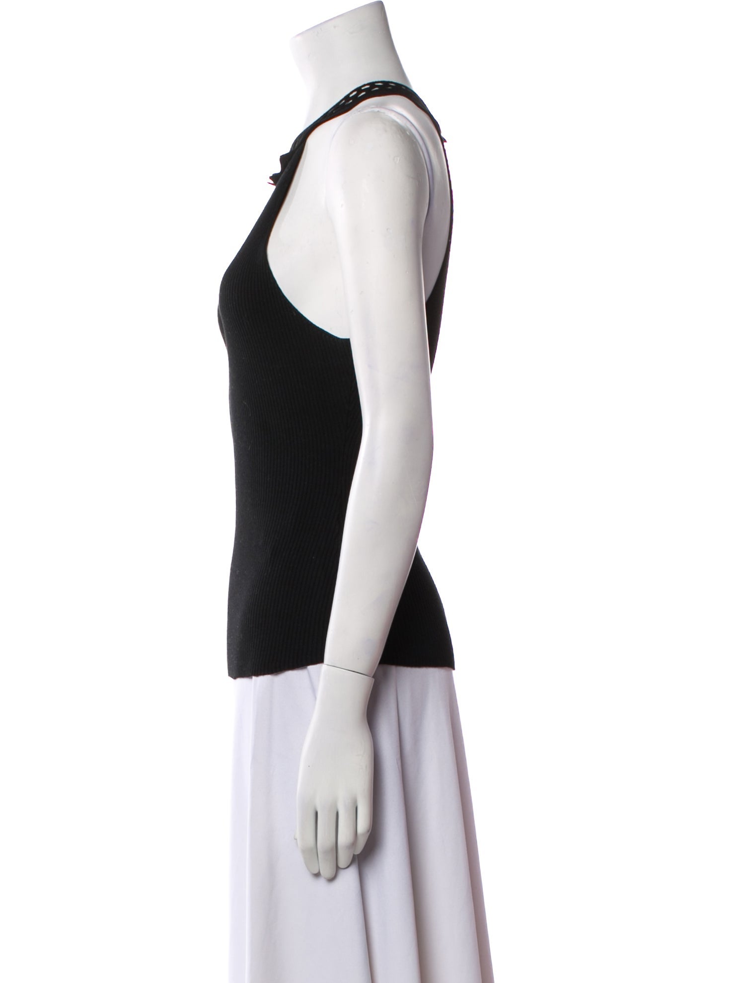 La Maille Sezane Halterneck Sleeveless Top
