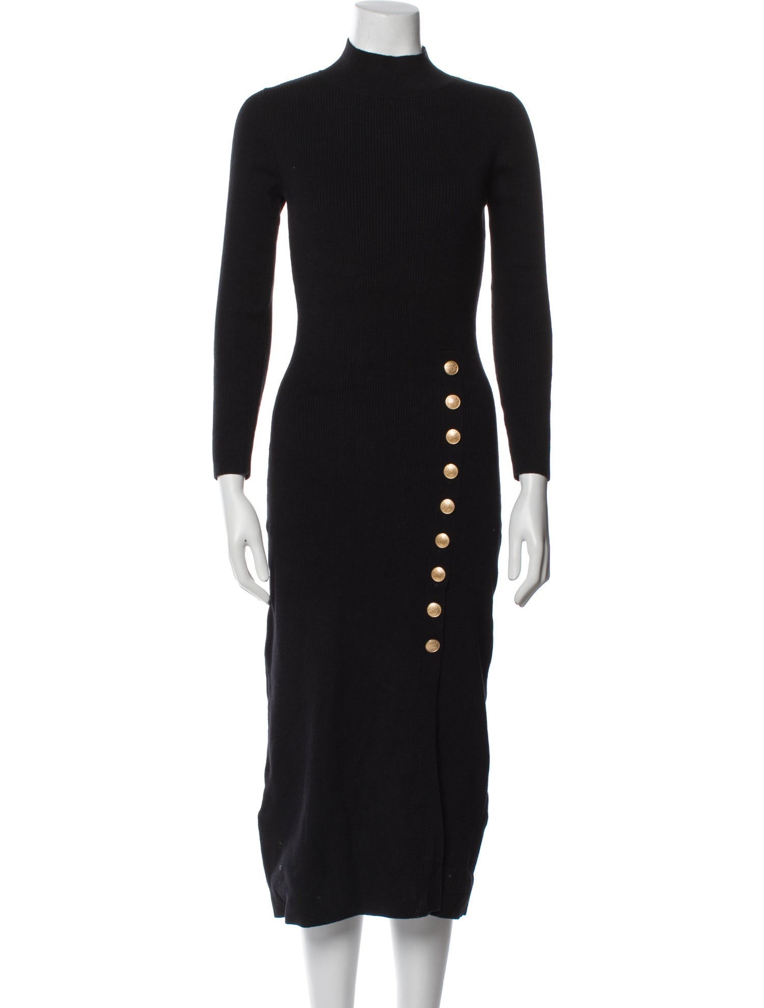 La Maille Sezane Merino Wool Midi Length Dress