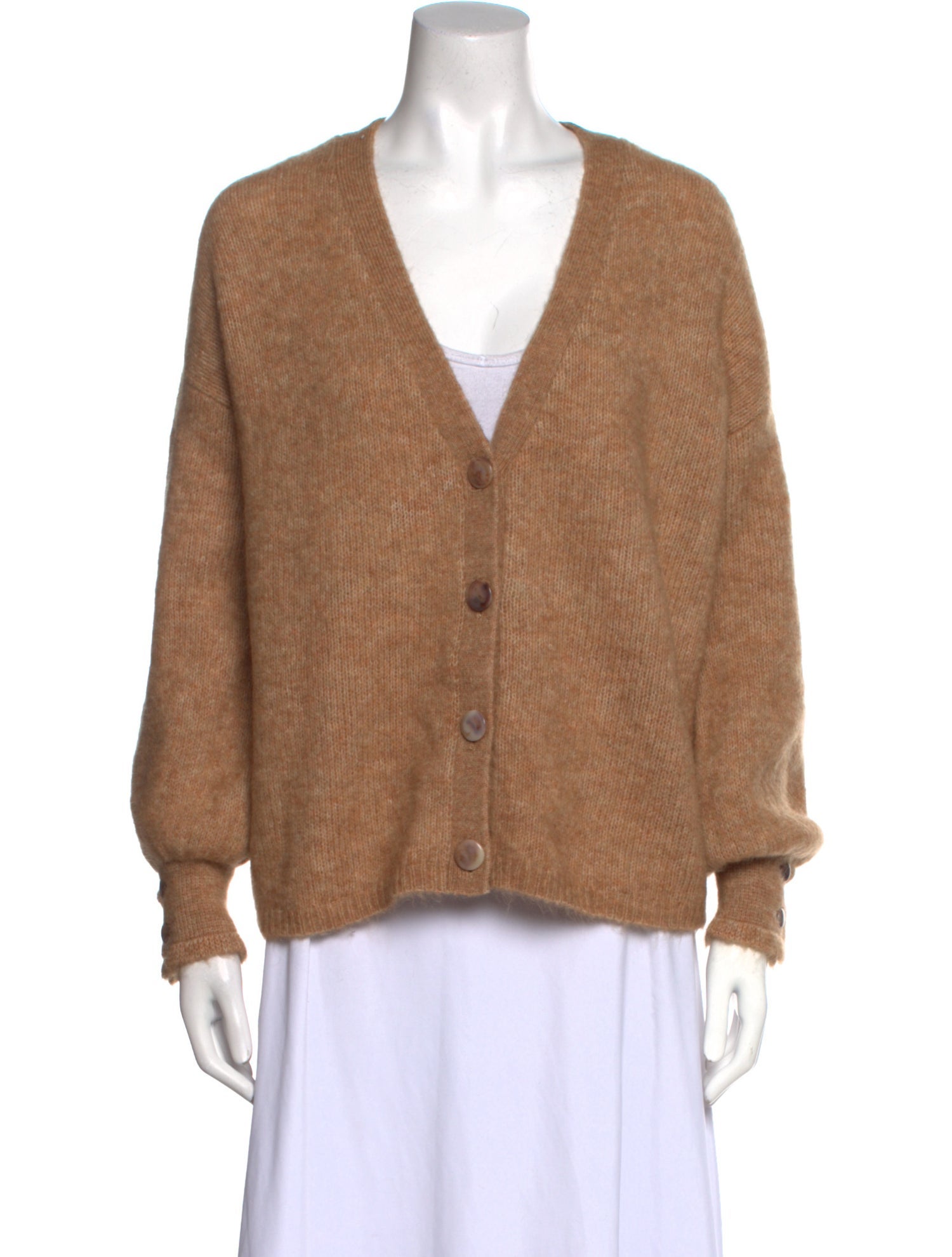 La Maille Sezane Mohair V-Neck Sweater w/ Tags