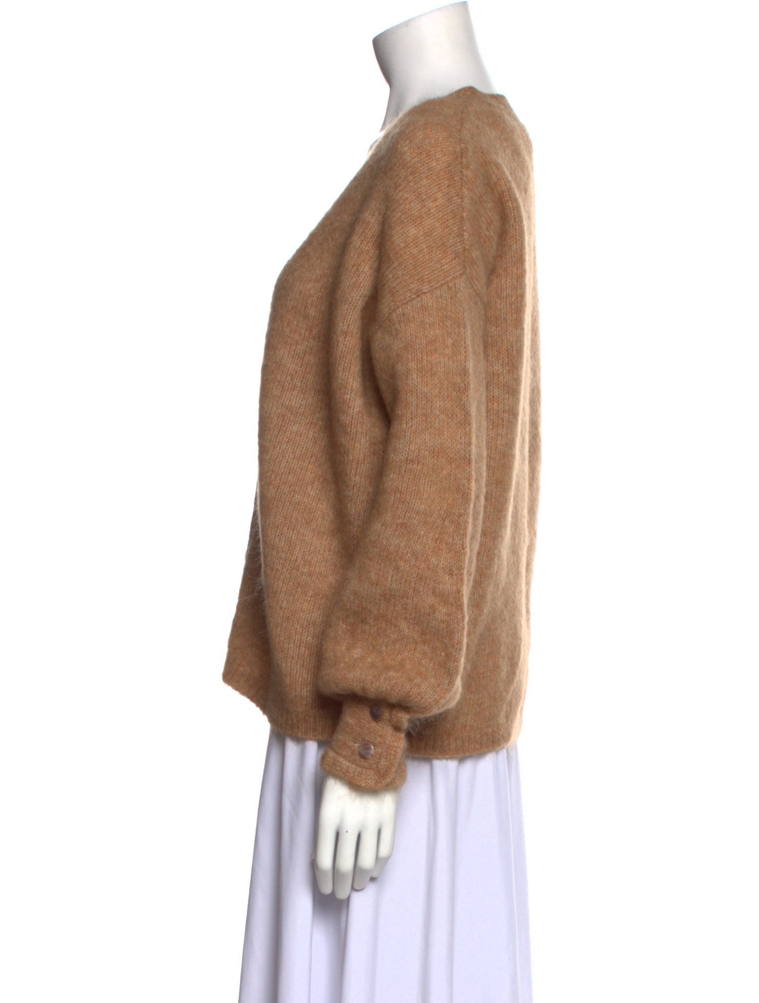 La Maille Sezane Mohair V-Neck Sweater w/ Tags