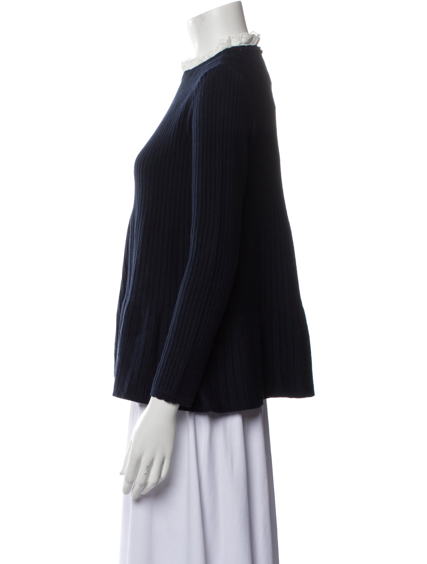 La Maille Sezane Merino Wool Crew Neck Sweater