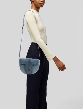 La Maille Sezane Suede Crossbody Bag