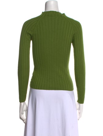 La Maille Sezane Mock Neck Long Sleeve Top