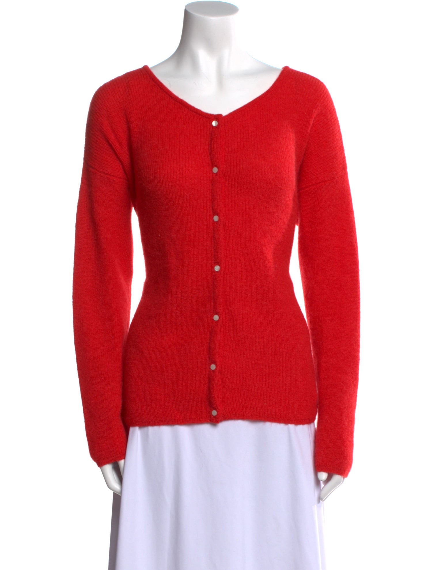 La Maille Sezane Mohair V-Neck Top