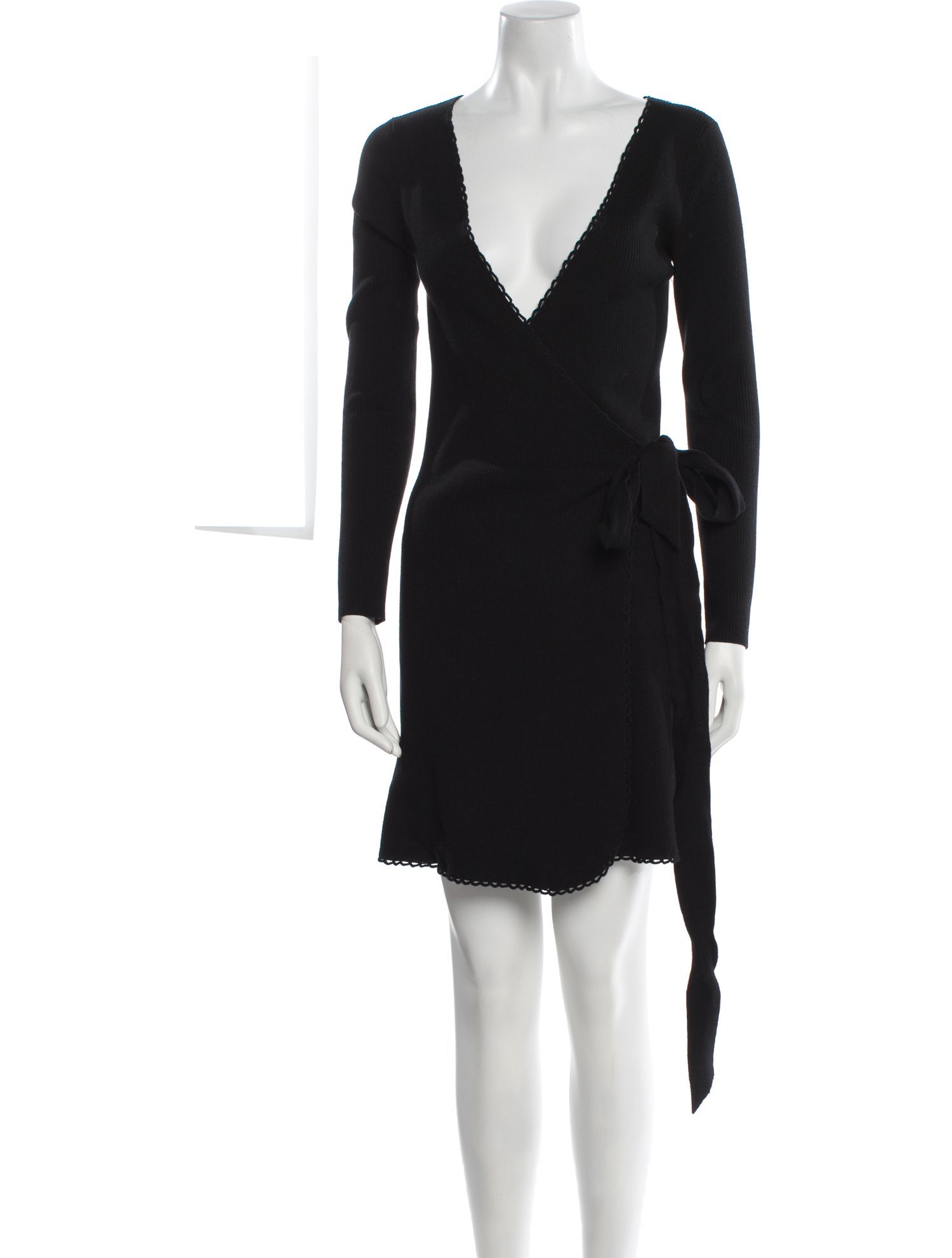 La Maille Sezane V-Neck Mini Dress