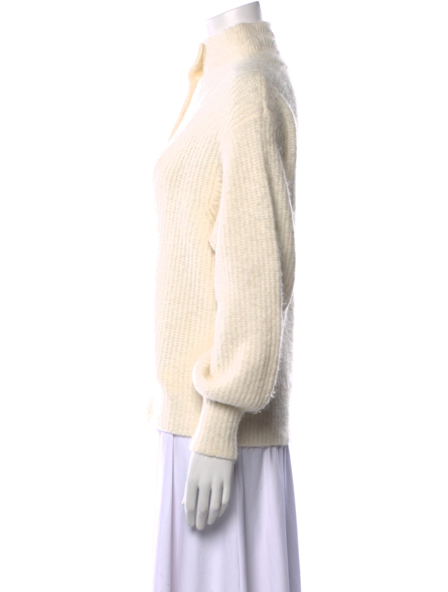La Maille Sezane Mock Neck Sweater