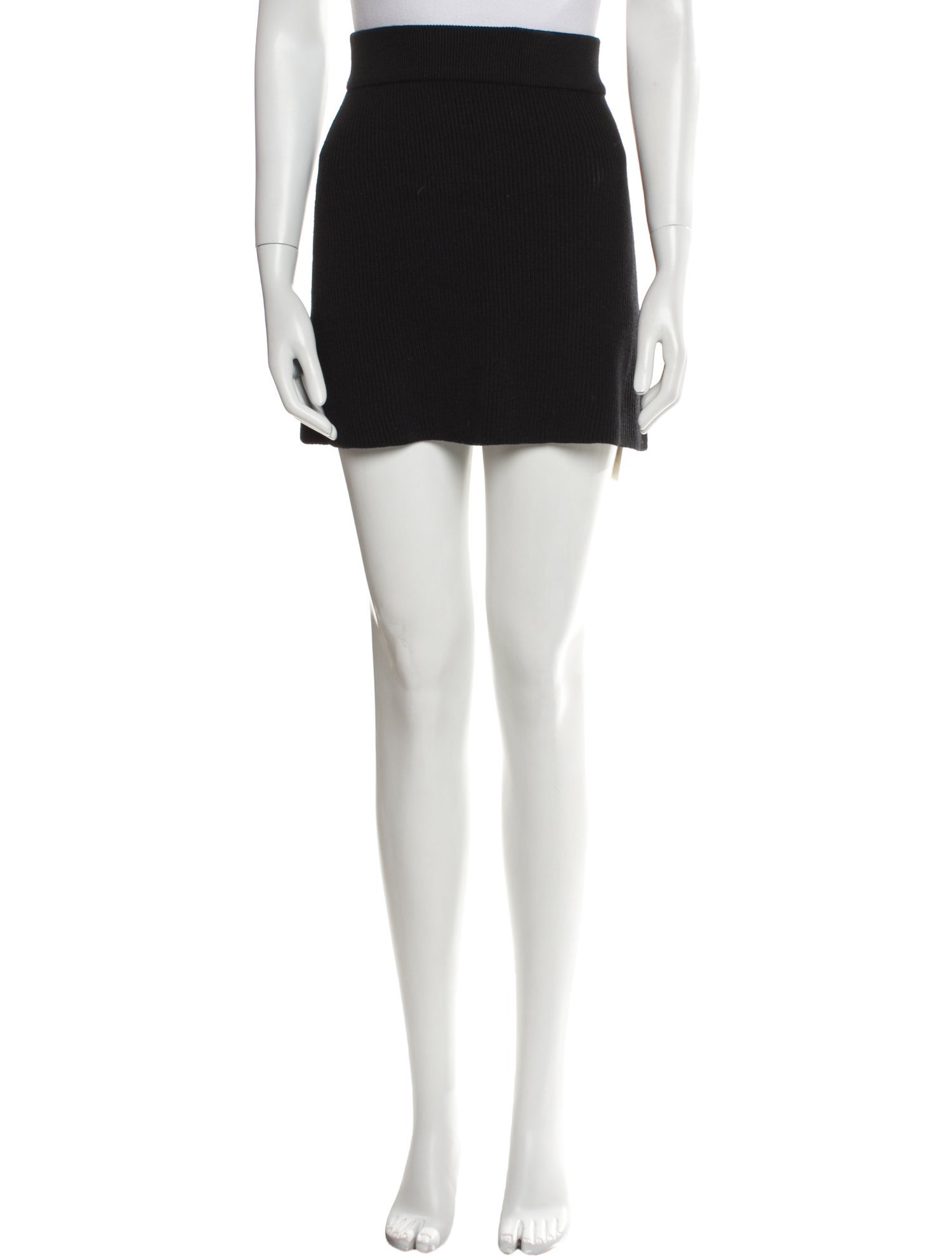 La Maille Sezane Pleated Accents Mini Skirt