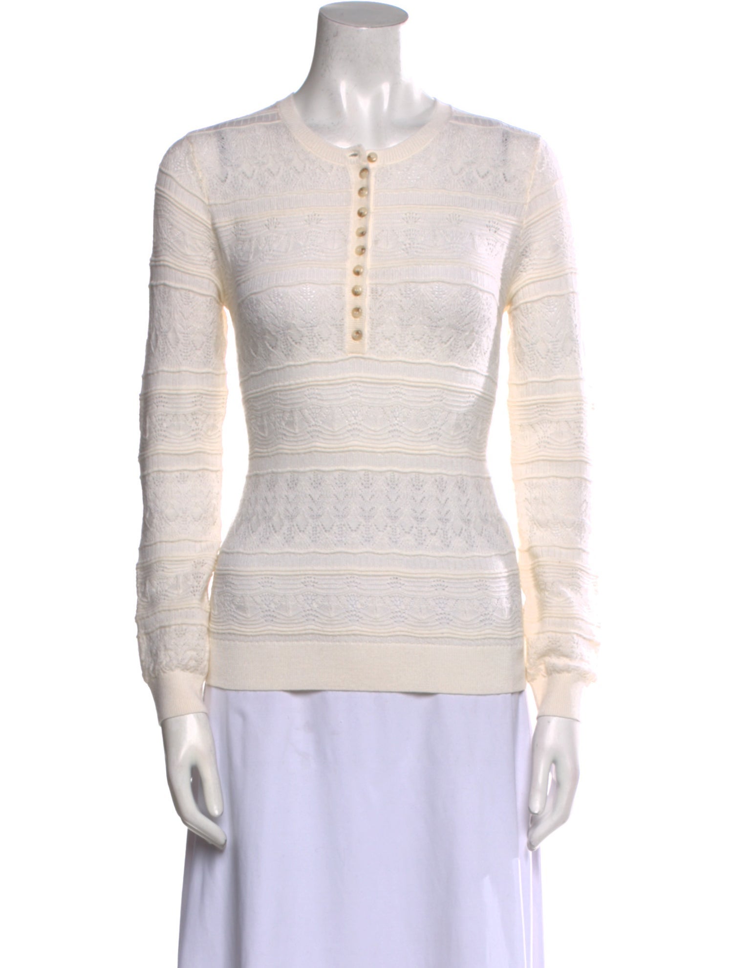 La Maille Sezane Merino Wool Crew Neck Sweater