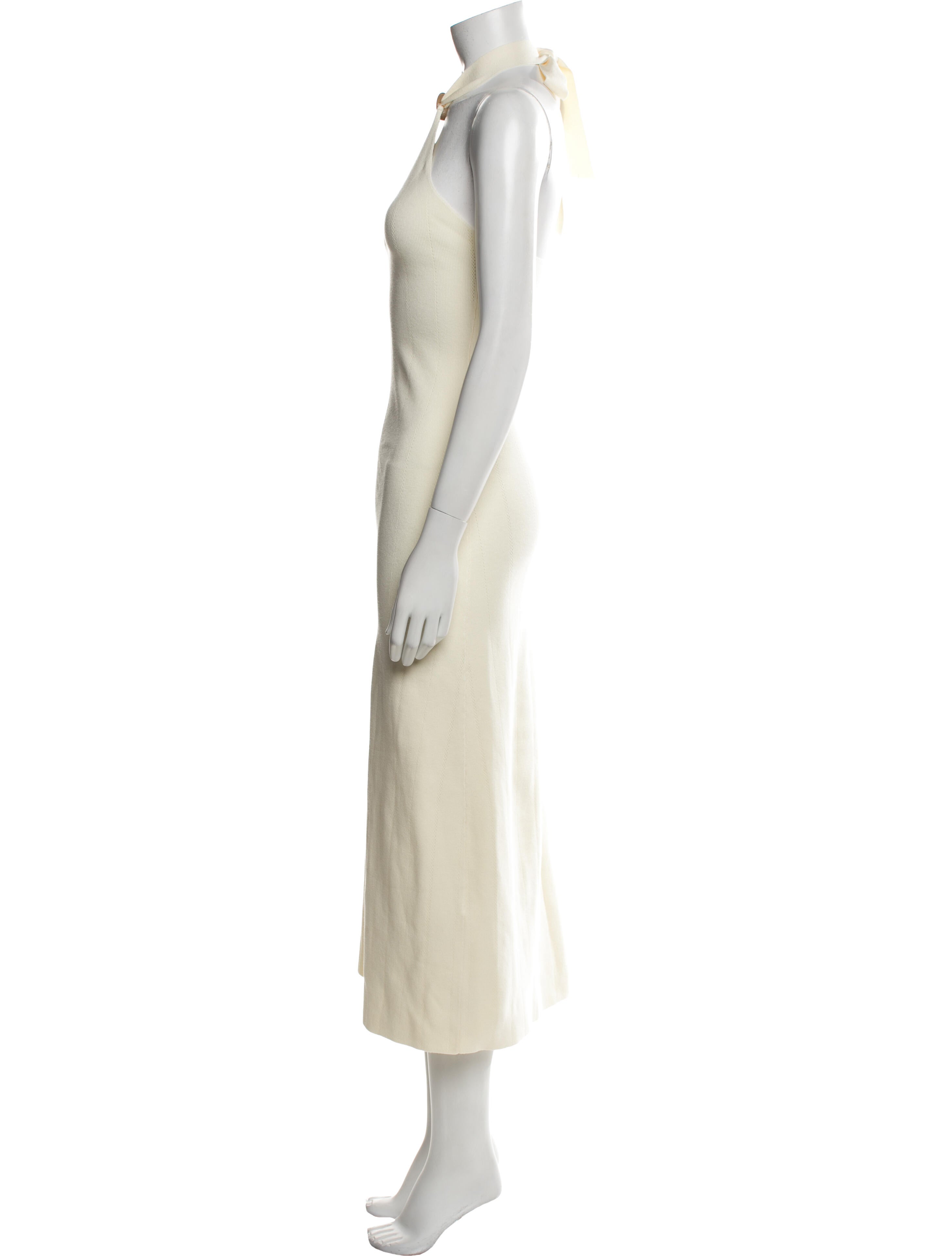 La Maille Sezane Halterneck Midi Length Dress w/ Tags