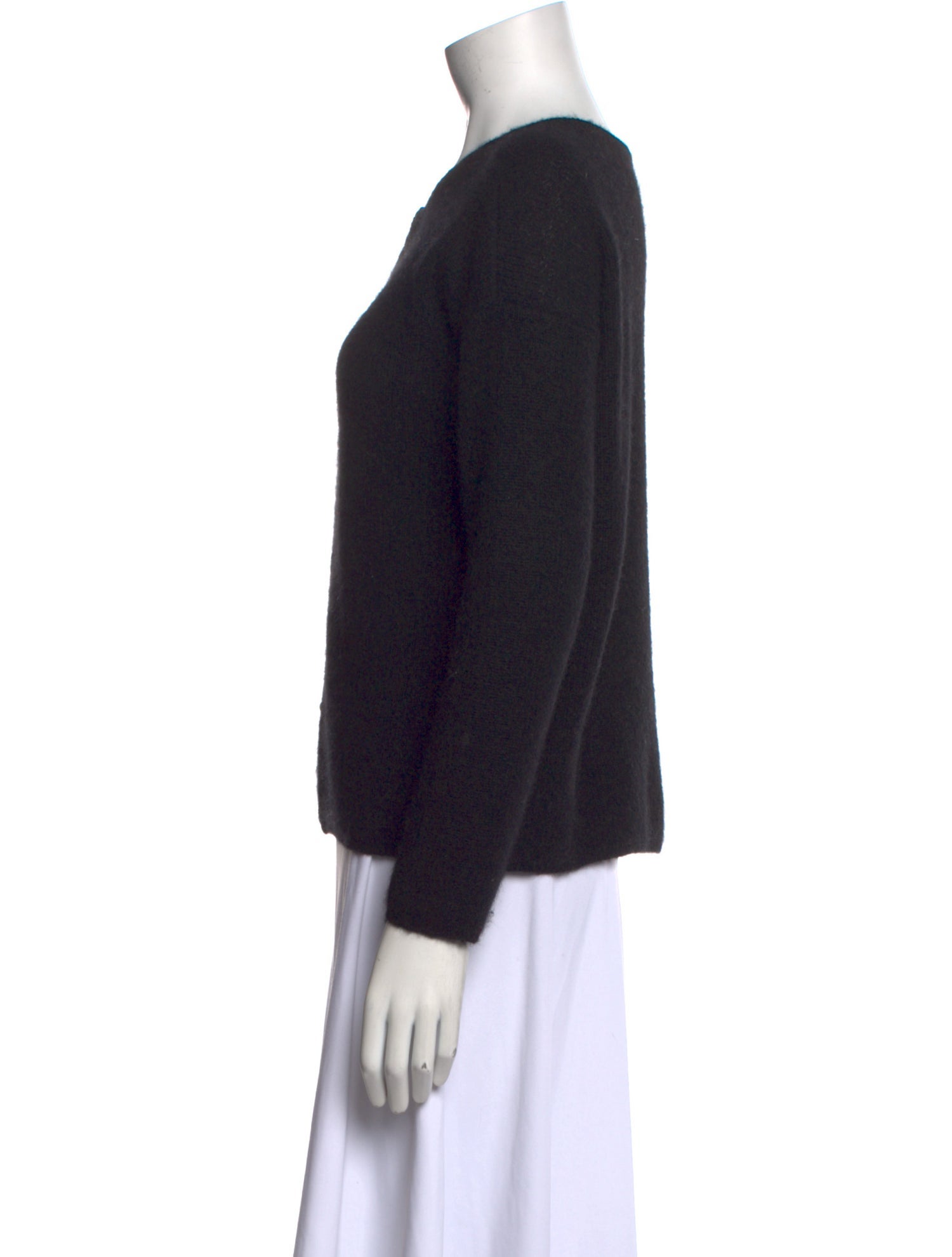 La Maille Sezane Mohair Scoop Neck Sweater