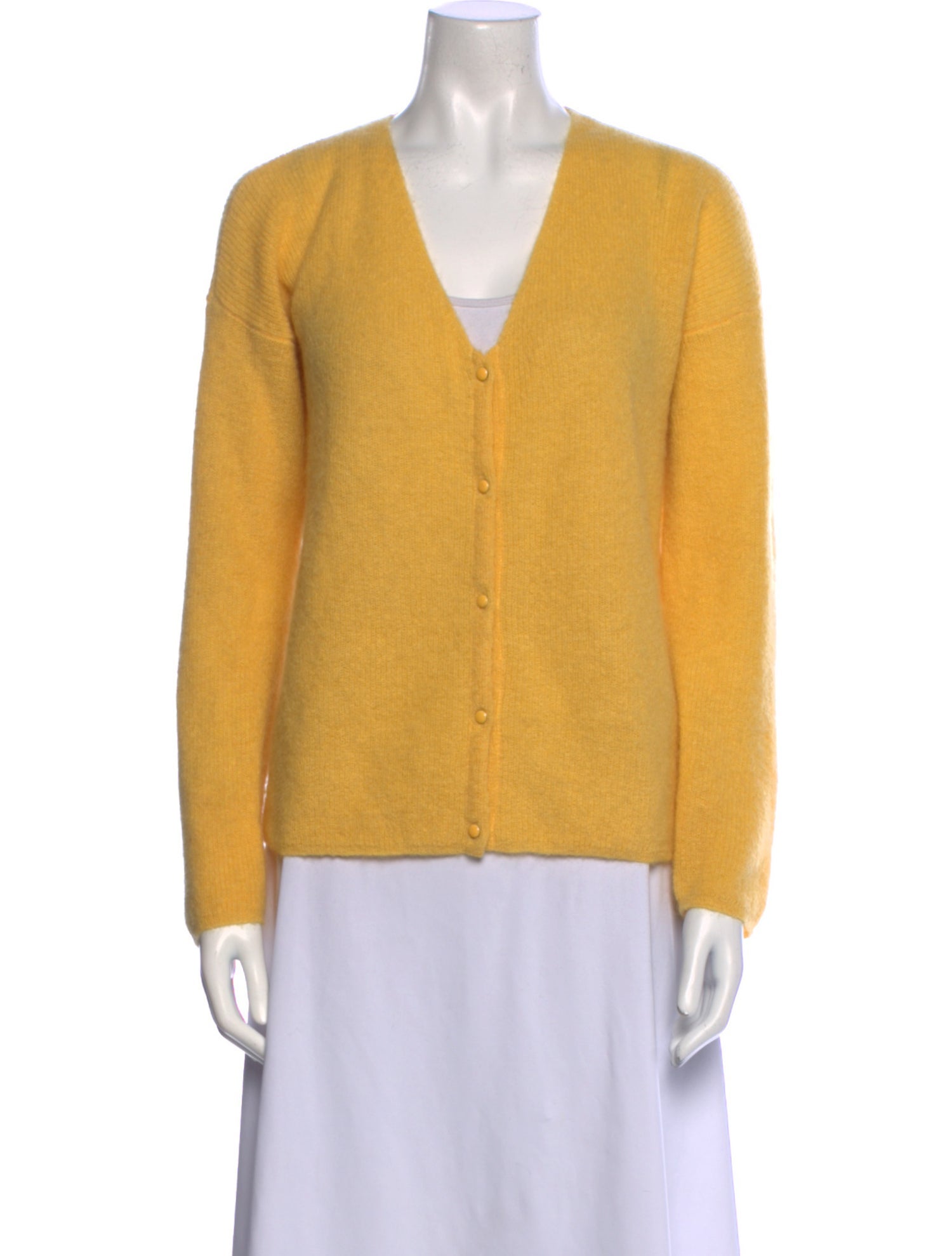 La Maille Sezane Mohair V-Neck Sweater