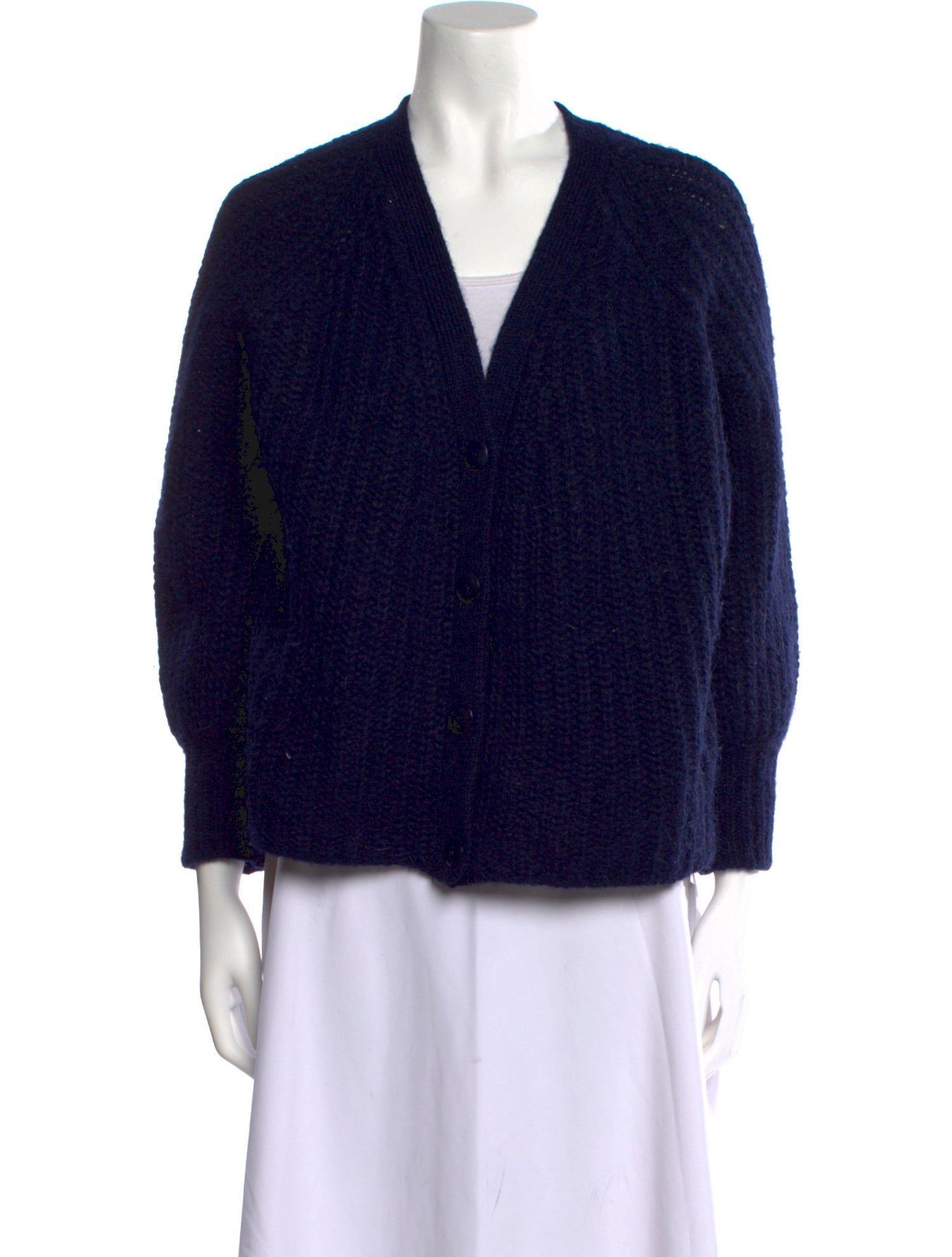 La Maille Sezane Alpaca V-Neck Sweater