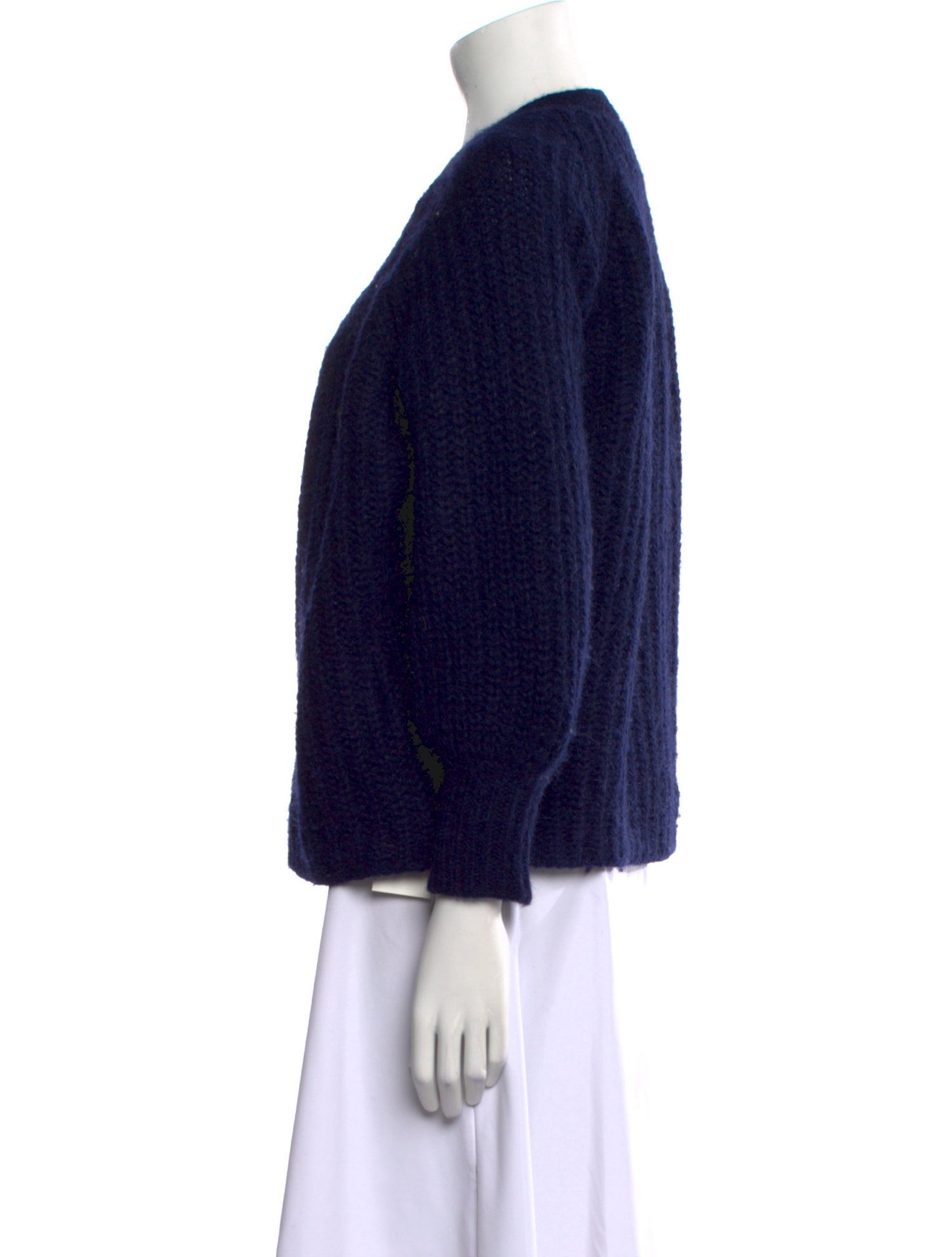 La Maille Sezane Alpaca V-Neck Sweater