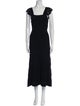 La Maille Sezane Square Neckline Long Dress