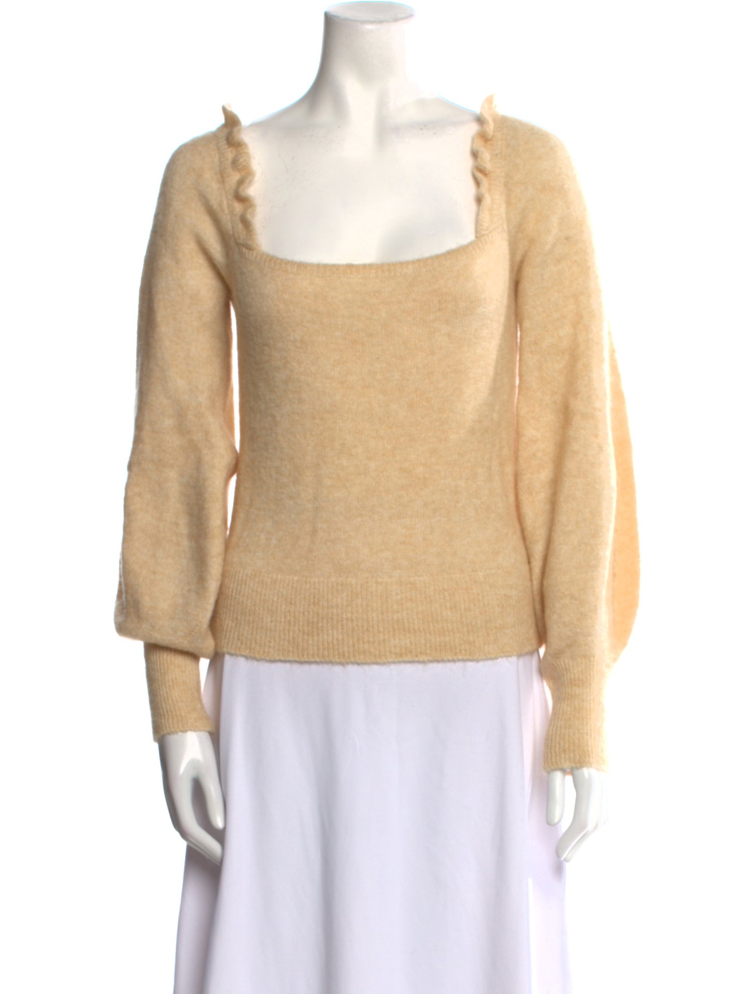 La Maille Sezane Square Neckline Sweater