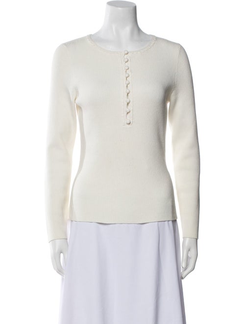 La Maille Sezane Merino Wool Crew Neck Top