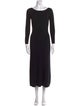 La Maille Sezane Bateau Neckline Long Dress