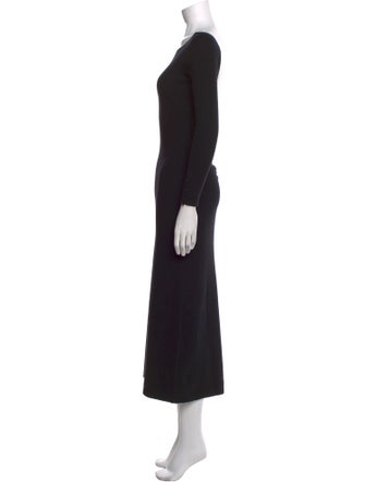 La Maille Sezane Bateau Neckline Long Dress