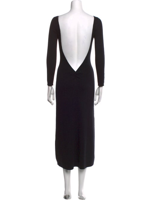 La Maille Sezane Bateau Neckline Long Dress