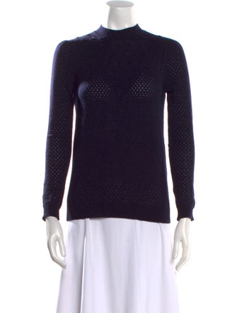 La Maille Sezane Merino Wool Mock Neck Sweater