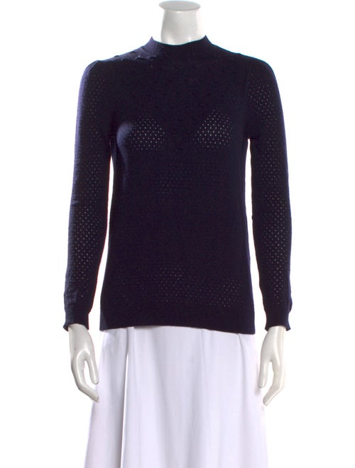 La Maille Sezane Merino Wool Mock Neck Sweater