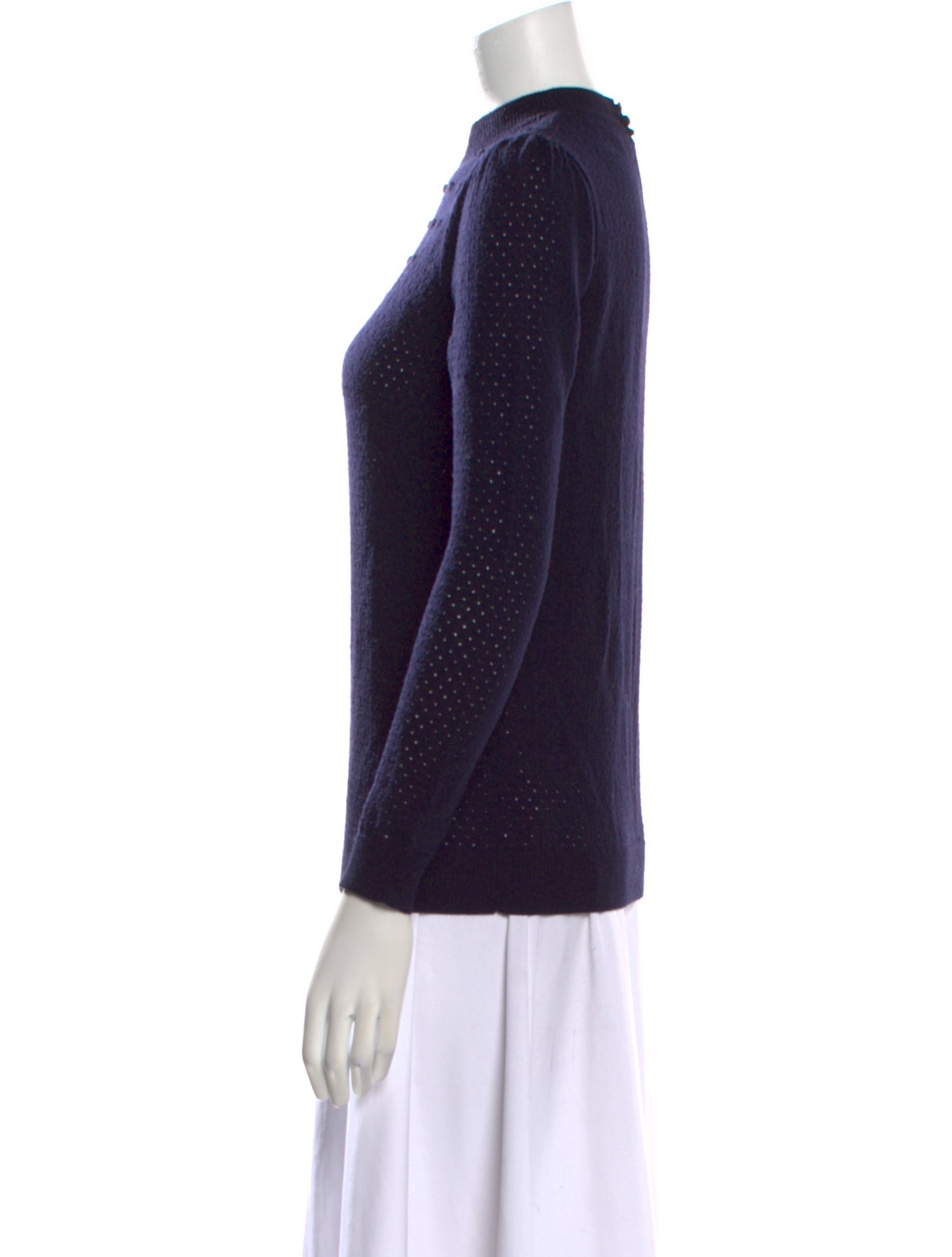 La Maille Sezane Merino Wool Mock Neck Sweater