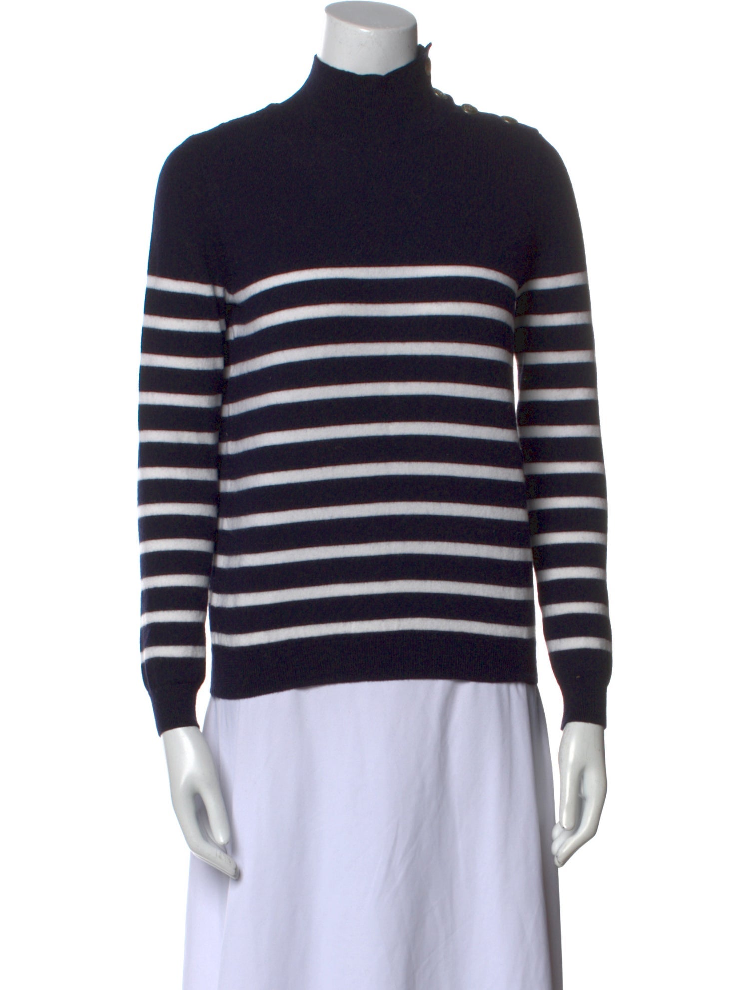 La Maille Sezane Merino Wool Striped Sweater