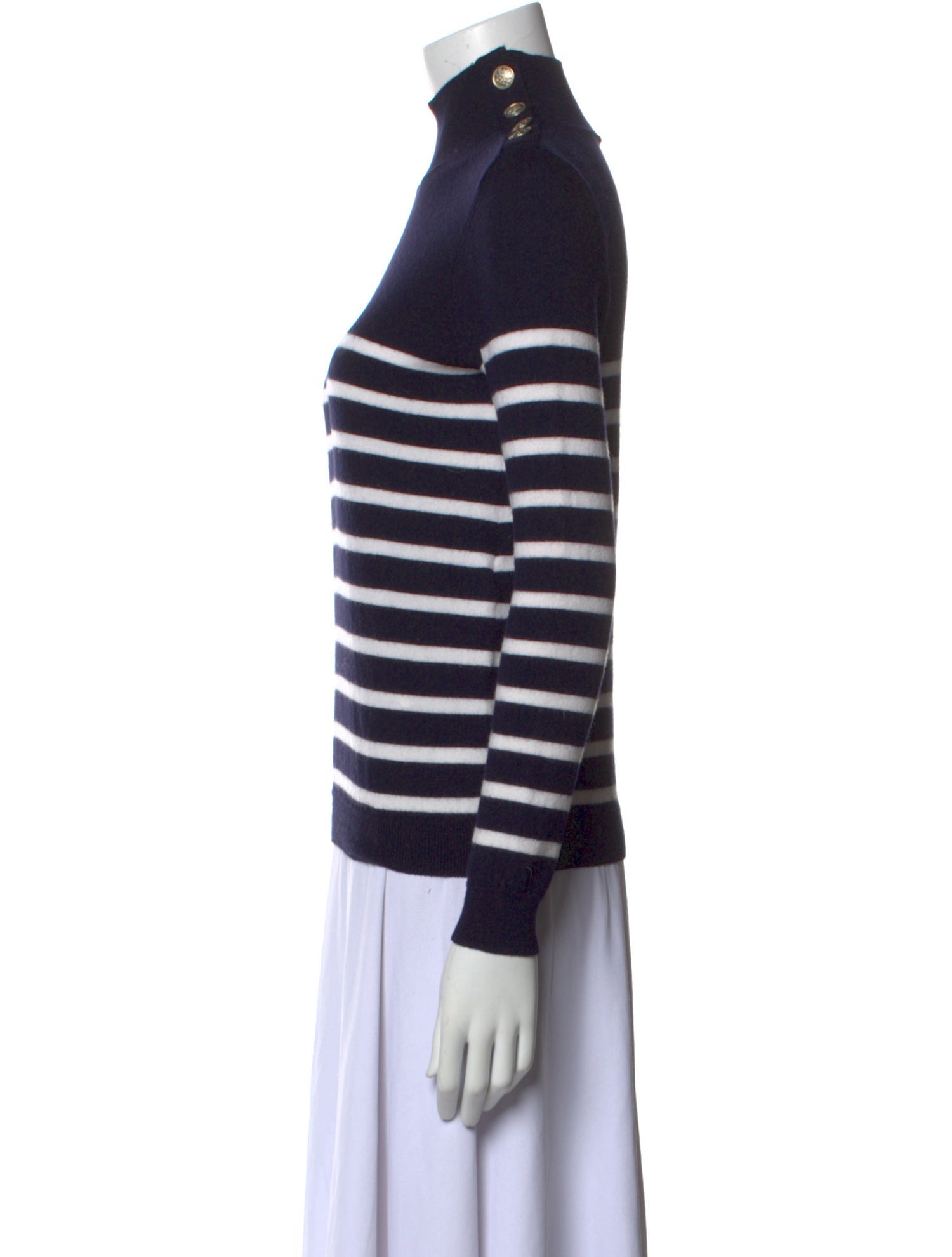 La Maille Sezane Merino Wool Striped Sweater