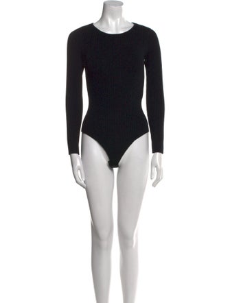 La Maille Sezane Crew Neck Long Sleeve Bodysuit
