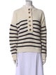 La Maille Sezane Striped Crew Neck Sweater