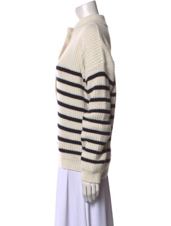 La Maille Sezane Striped Crew Neck Sweater