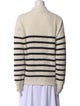 La Maille Sezane Striped Crew Neck Sweater
