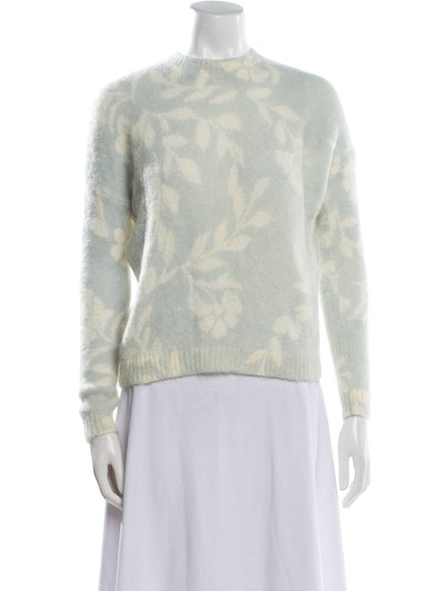 La Maille Sezane Printed Crew Neck Sweater