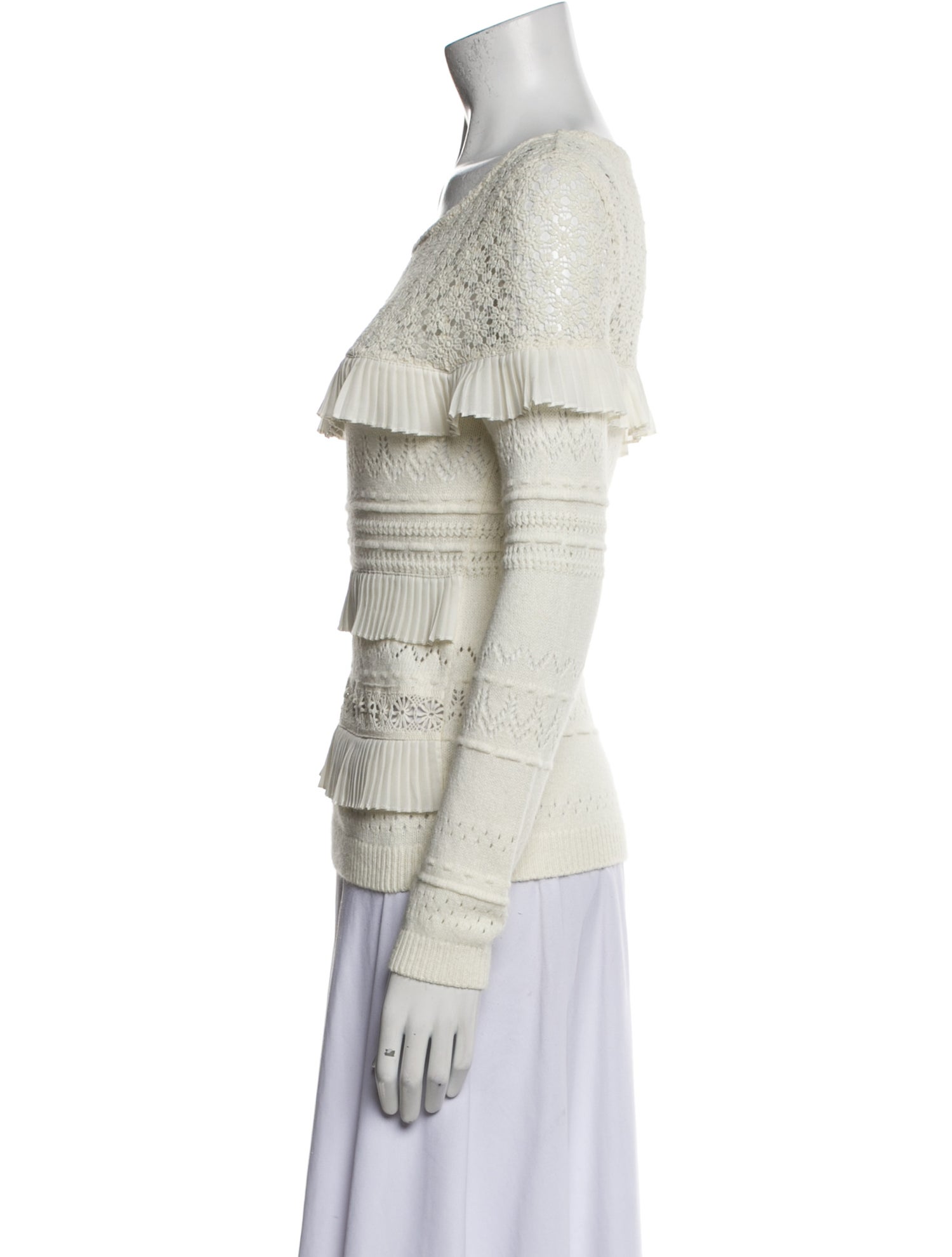 La Maille Sezane Bateau Neckline Short Sleeve Top