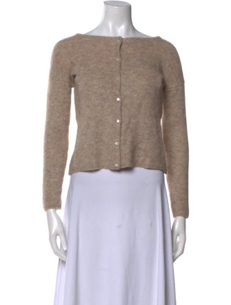 La Maille Sezane Mohair Bateau Neckline Sweater