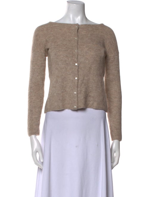 La Maille Sezane Mohair Bateau Neckline Sweater