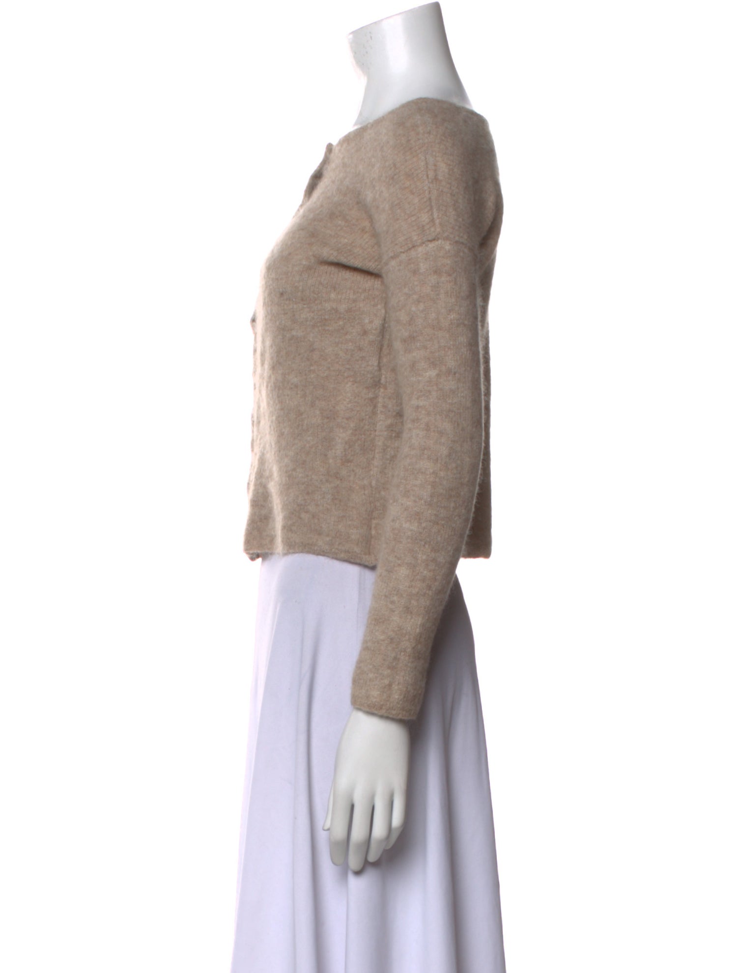 La Maille Sezane Mohair Bateau Neckline Sweater