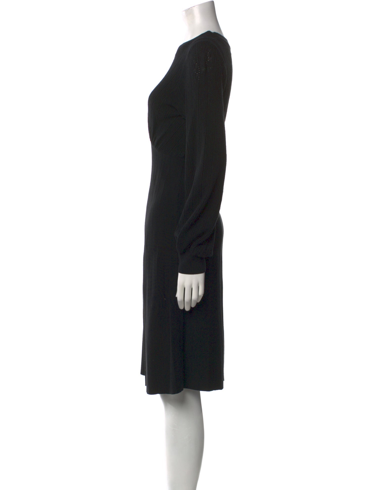 La Maille Sezane Crew Neck Knee-Length Dress