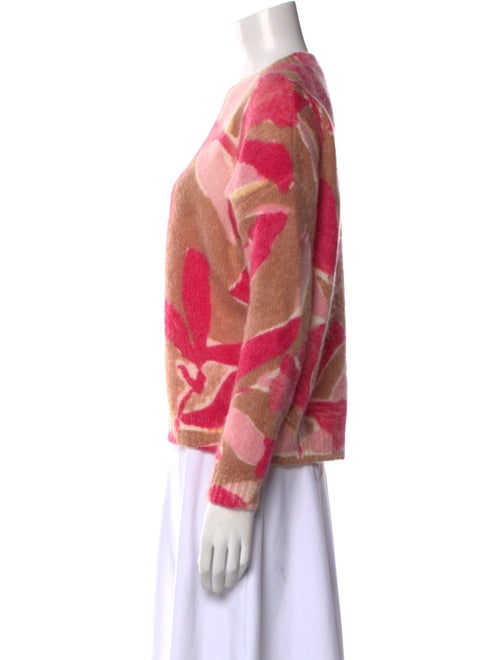 La Maille Sezane Printed Crew Neck Sweater