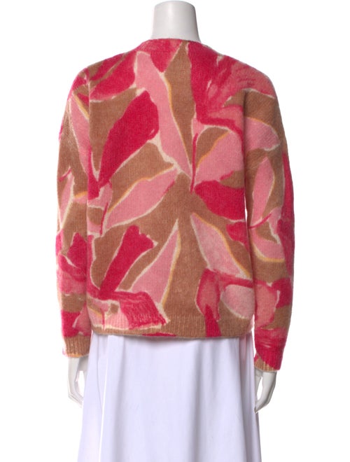 La Maille Sezane Printed Crew Neck Sweater