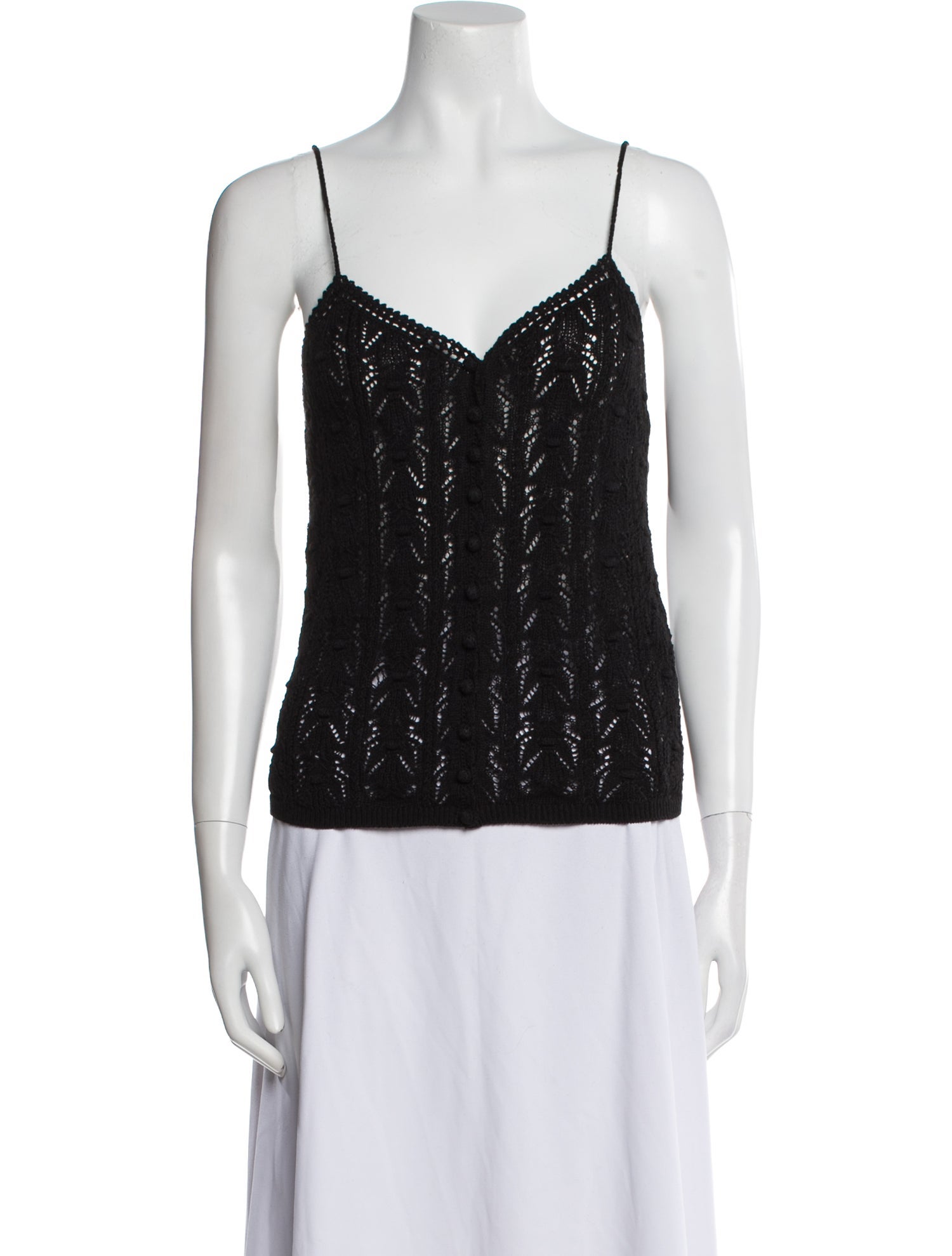 La Maille Sezane V-Neck Sleeveless Top