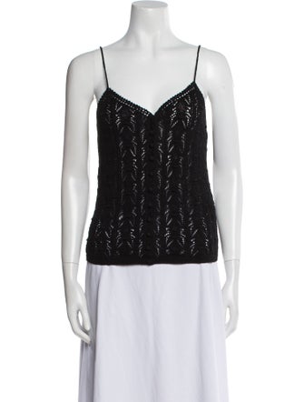 La Maille Sezane V-Neck Sleeveless Top