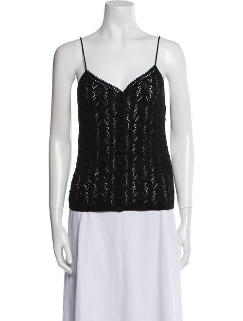 La Maille Sezane V-Neck Sleeveless Top