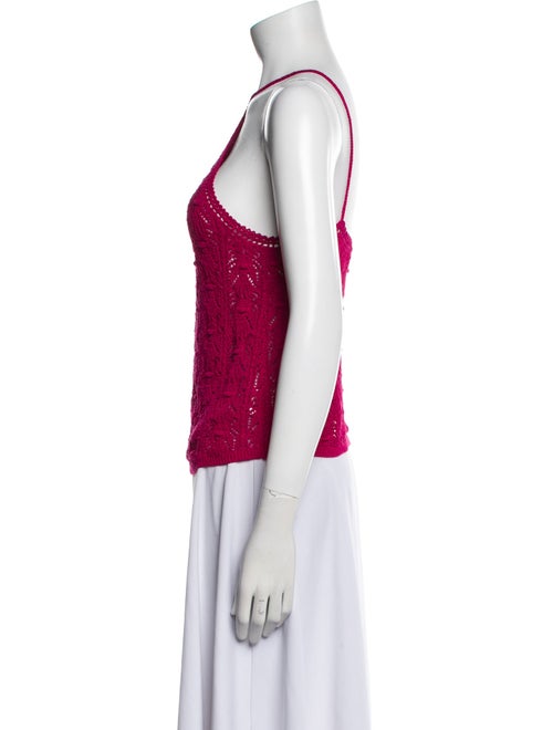 La Maille Sezane Lace Pattern Halterneck Top