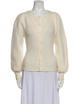 La Maille Sezane Kid Mohair Crew Neck Sweater