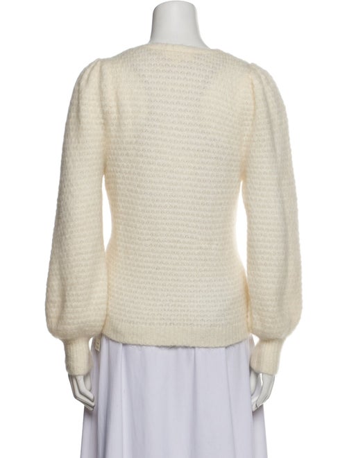 La Maille Sezane Kid Mohair Crew Neck Sweater