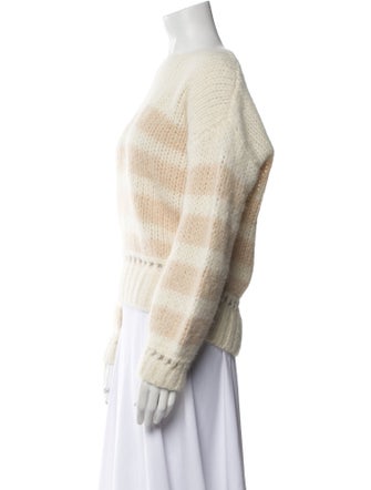 La Maille Sezane Striped Bateau Neckline Sweater